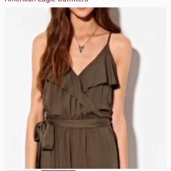 American Eagle Outfitters Army Green Jumpsuit MEDIUM - Picture 5 of 9